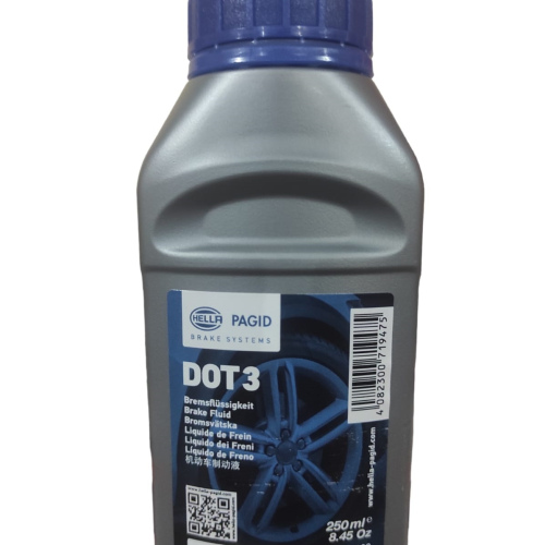 Hella Líquido de Frenos DOT 3 Color Azul 250ml